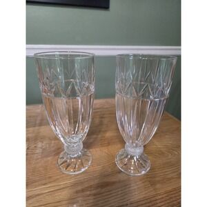 Shannon Crystal By Godinger Olympia 24% Lead Crystal Iced Tea Pair Set of 2